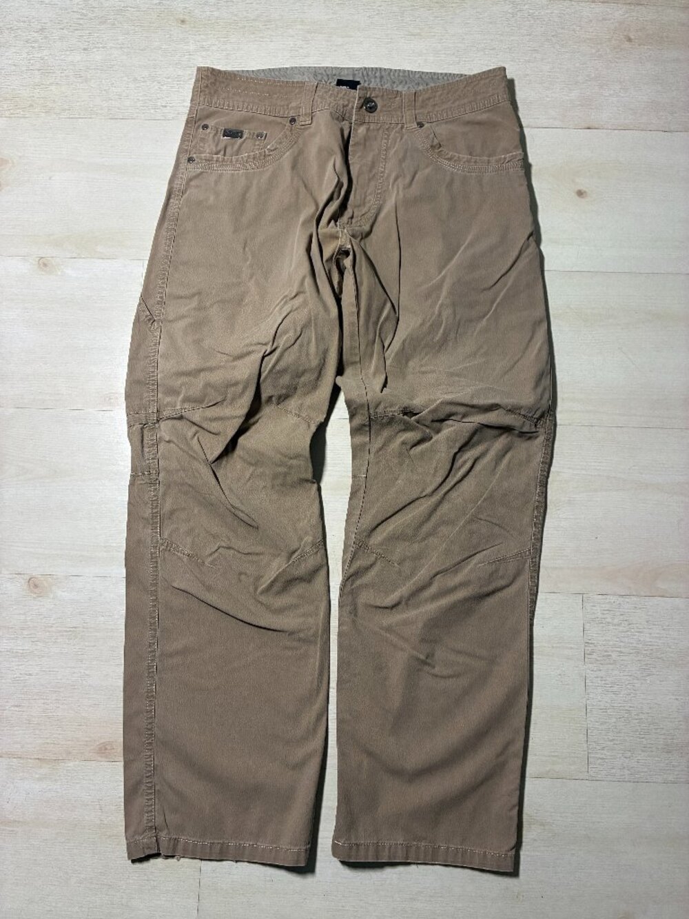 KÜHL Men's Revolvr Hiking Pants Lightweight Cotton Blend Tan Size 32/30